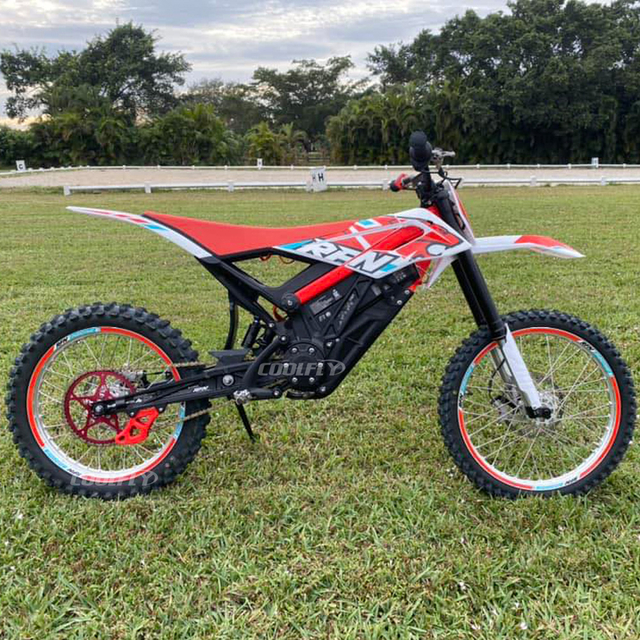 Apollo rfn ares mais popular apollo rfn dirt bike 12500w poderosa off-road bicicleta de sujeira de longo alcance motocicleta el&eacute;trica apollo pro