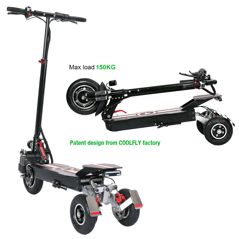 CF-T10-1A 36V500-800W Single Rear Motor Three Wheels Electric City Scooter 