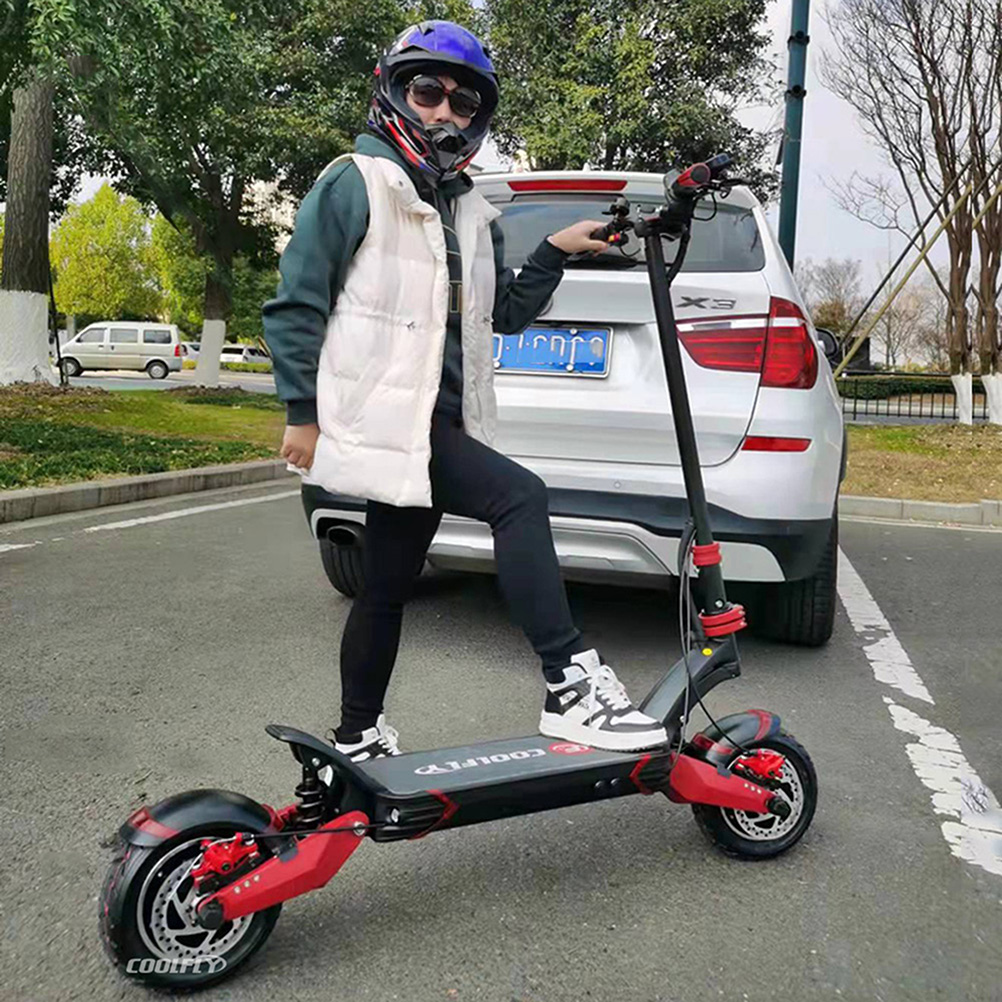 FLY-D10-2 52V 2000-2400W 18.2AH SUPERSTAR E-SCOOTER Off Road Dual Motors Off Road Electric Folding Scooter 