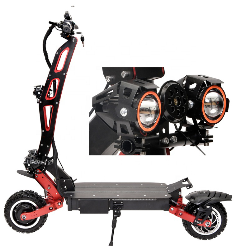 PLUS-D11-2 60V6000W35AH King Of Cross Country Dual Motors Off Road Fast Electric Scooter for Adult
